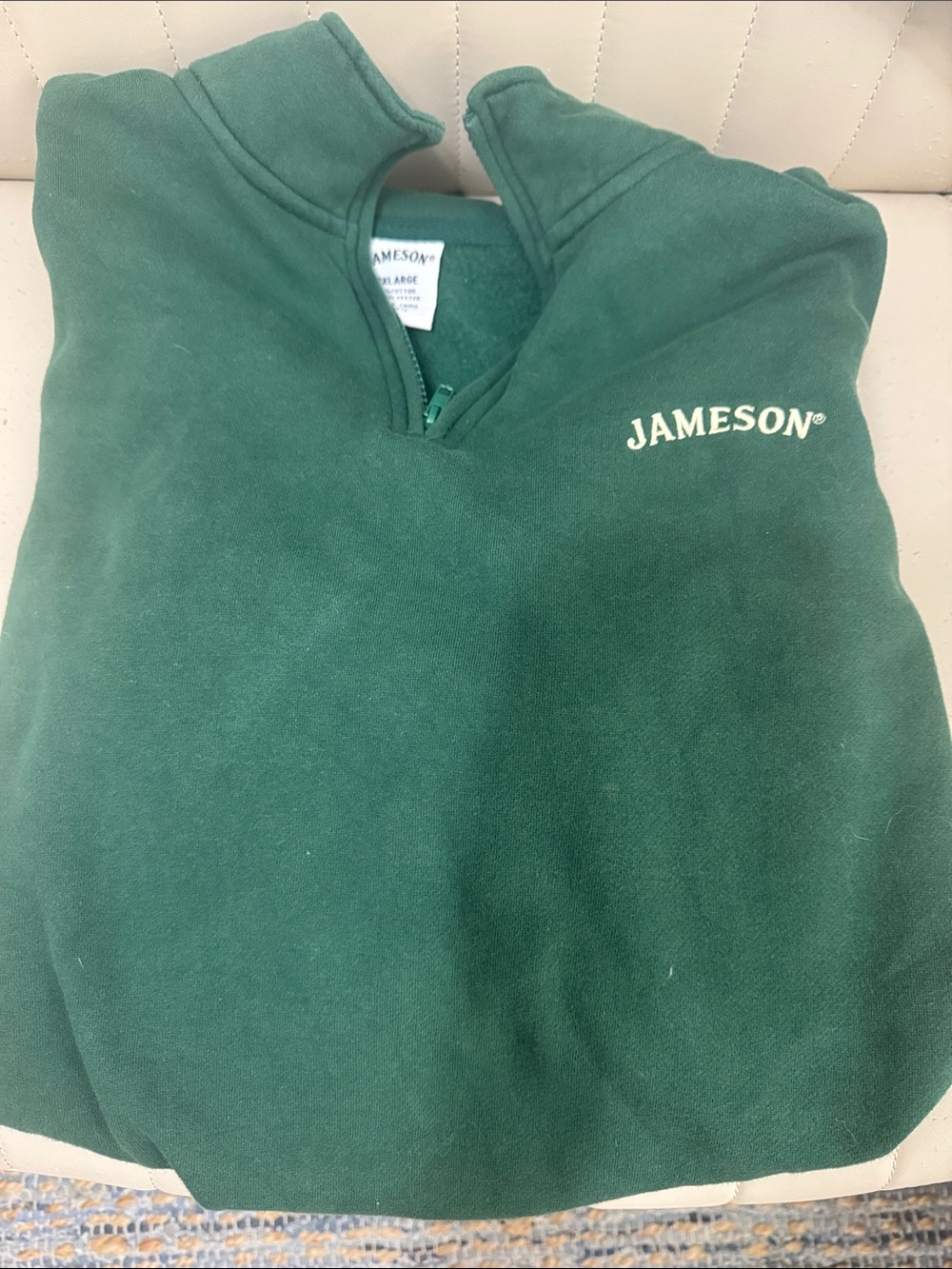 Jameson Men's Green Quarter-Zip Pullover Jacket